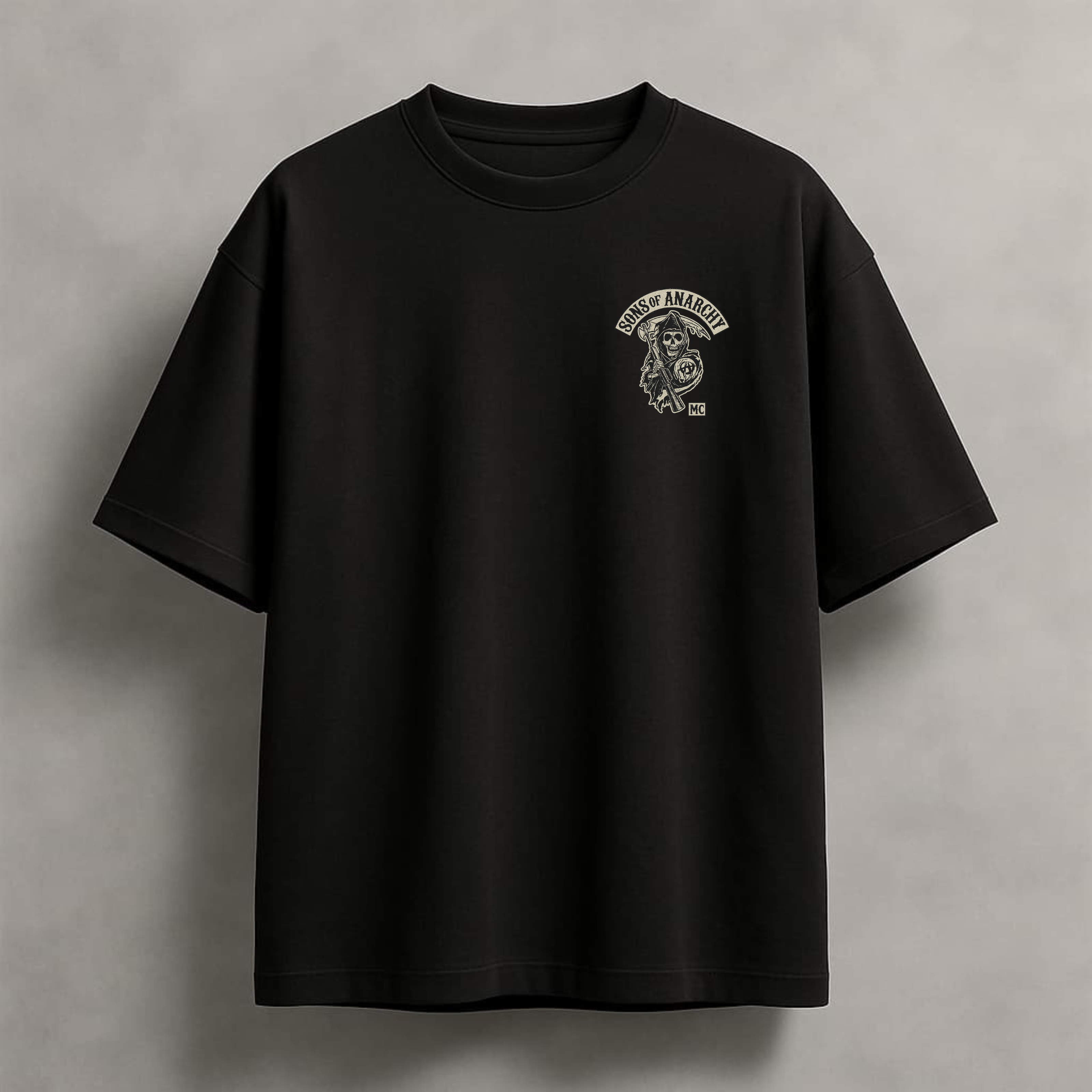 Oversized T Shirt - Anarchy Black