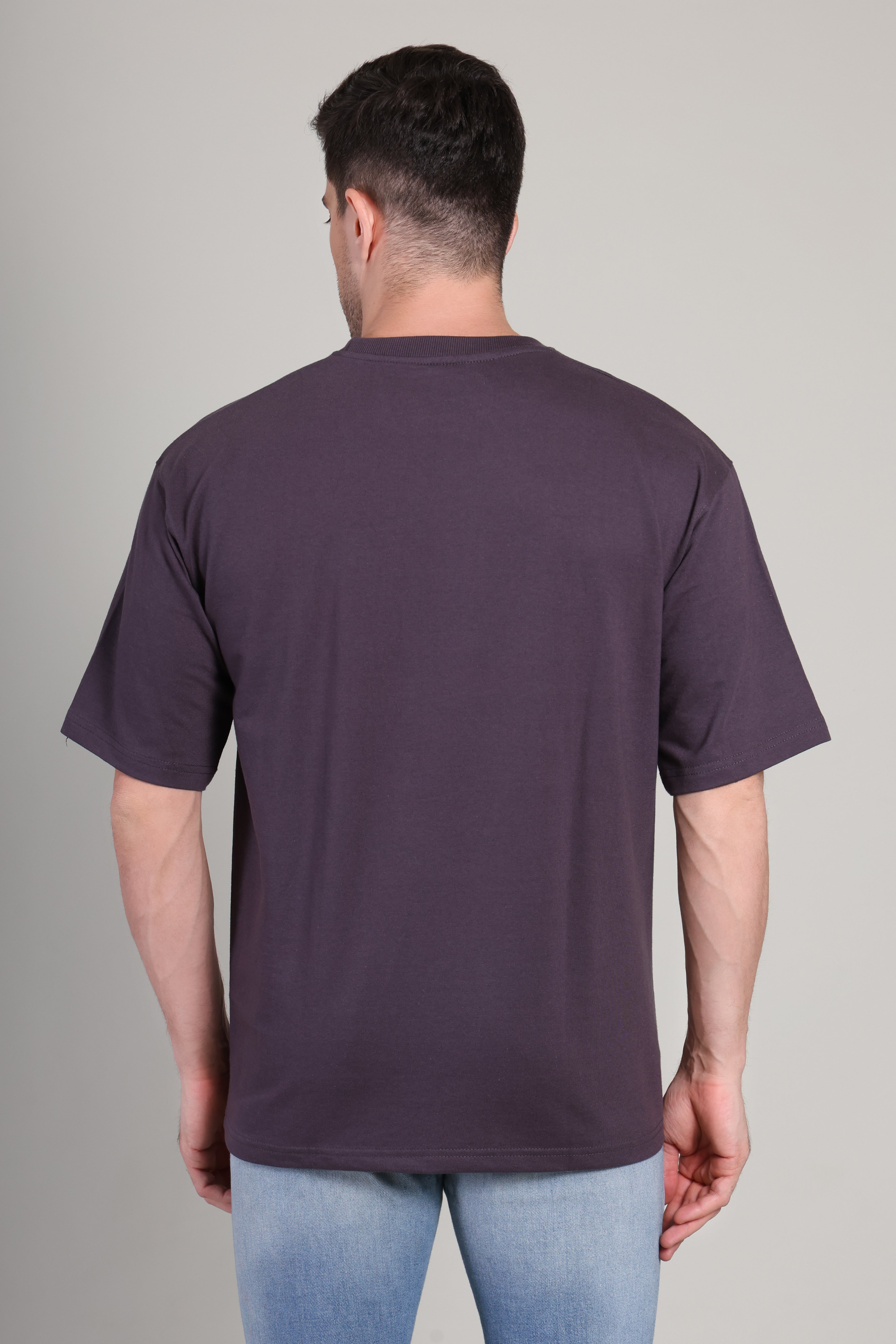 Oversized T Shirt - Music is Life - Grey