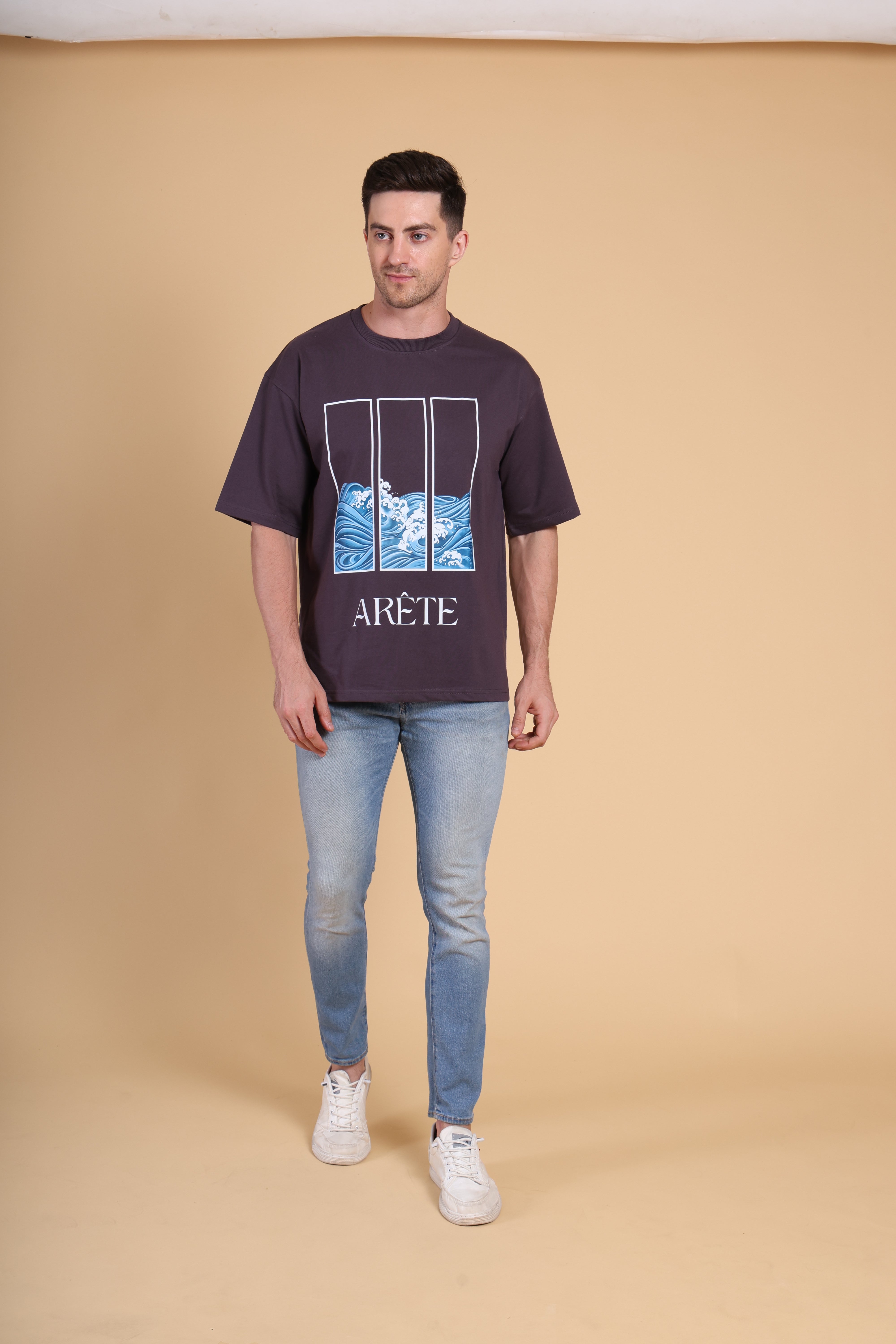 Oversized T Shirt - Arete - Dark Grey