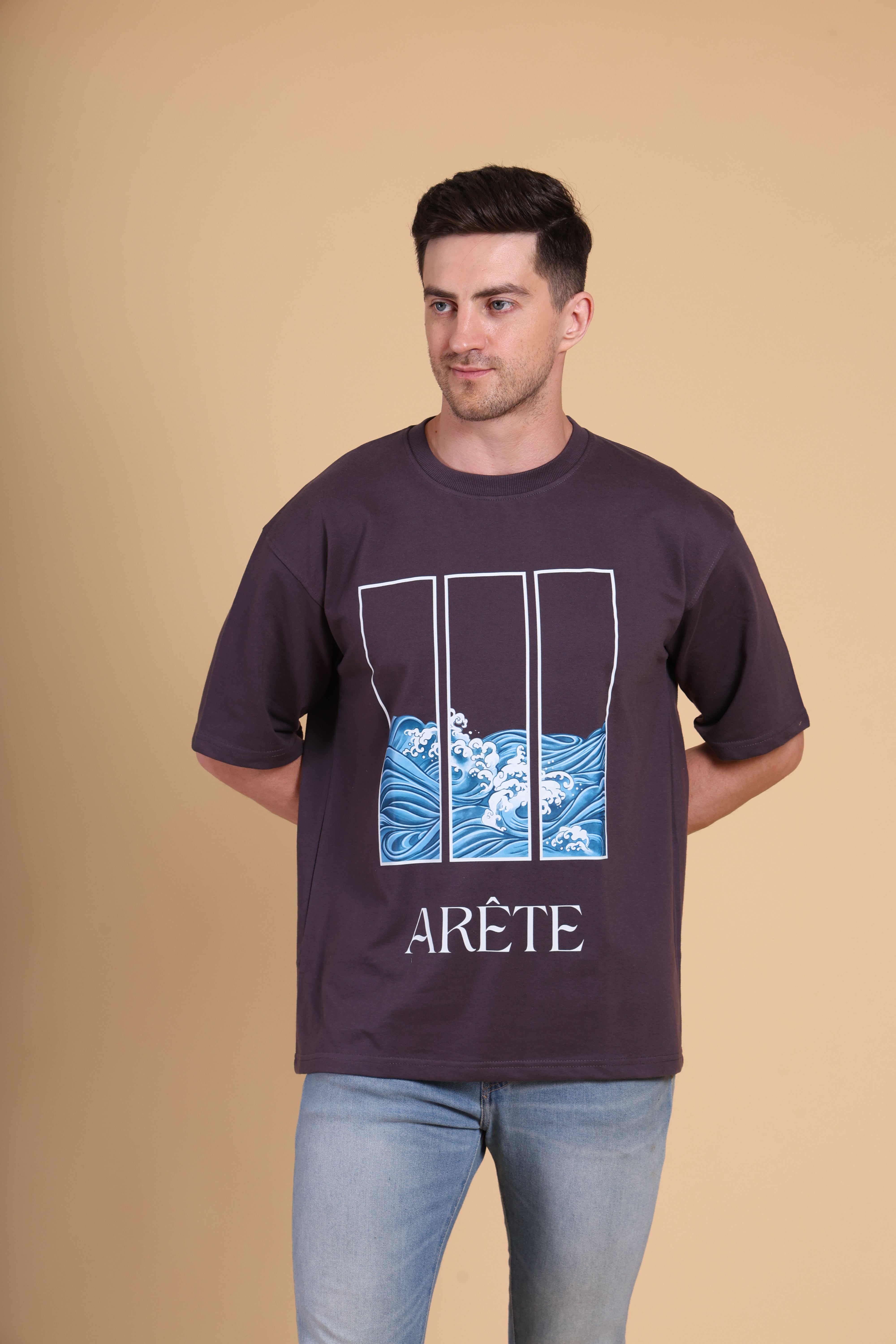 Oversized T Shirt - Arete - Dark Grey