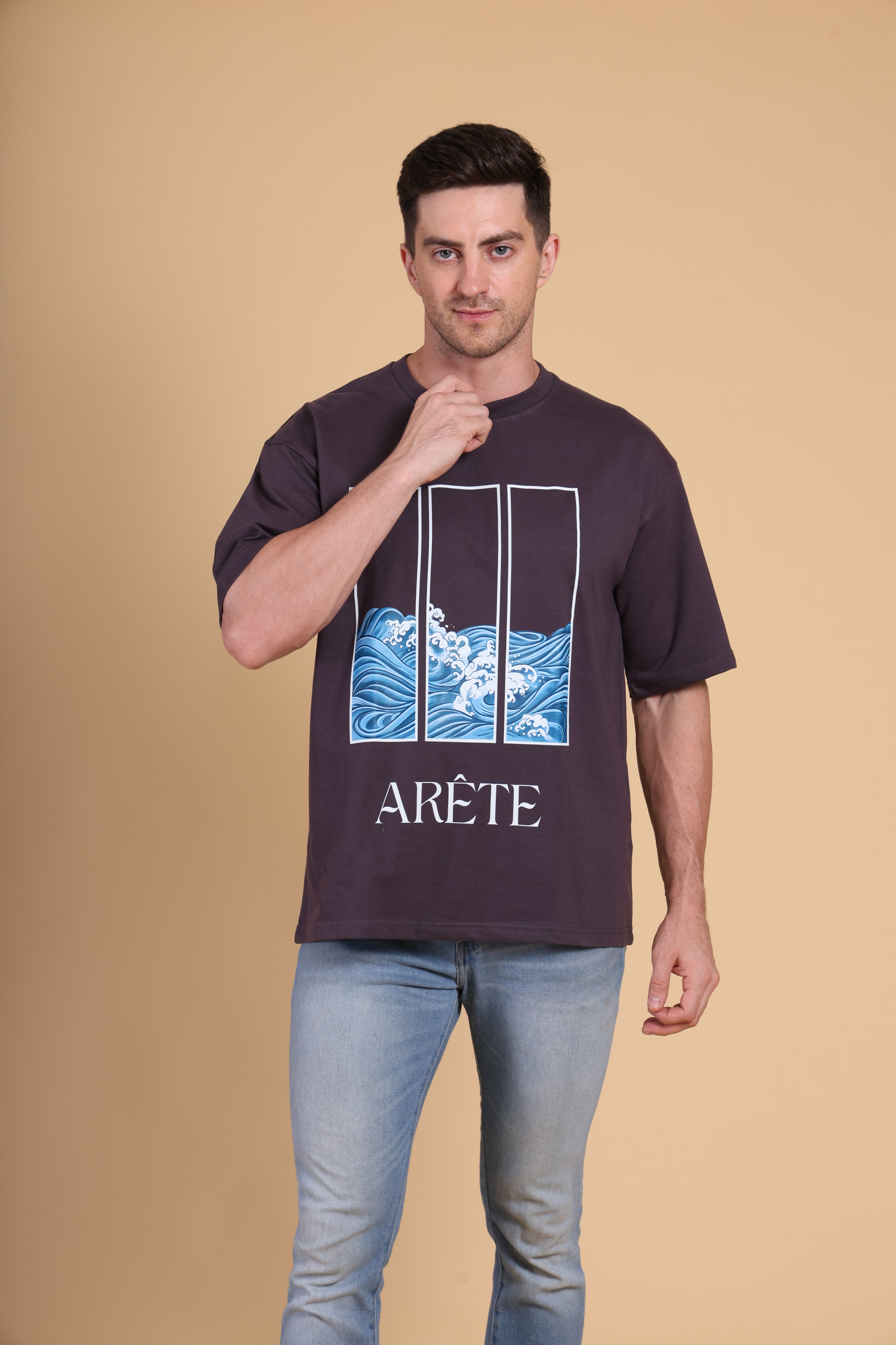 Oversized T Shirt - Arete - Dark Grey