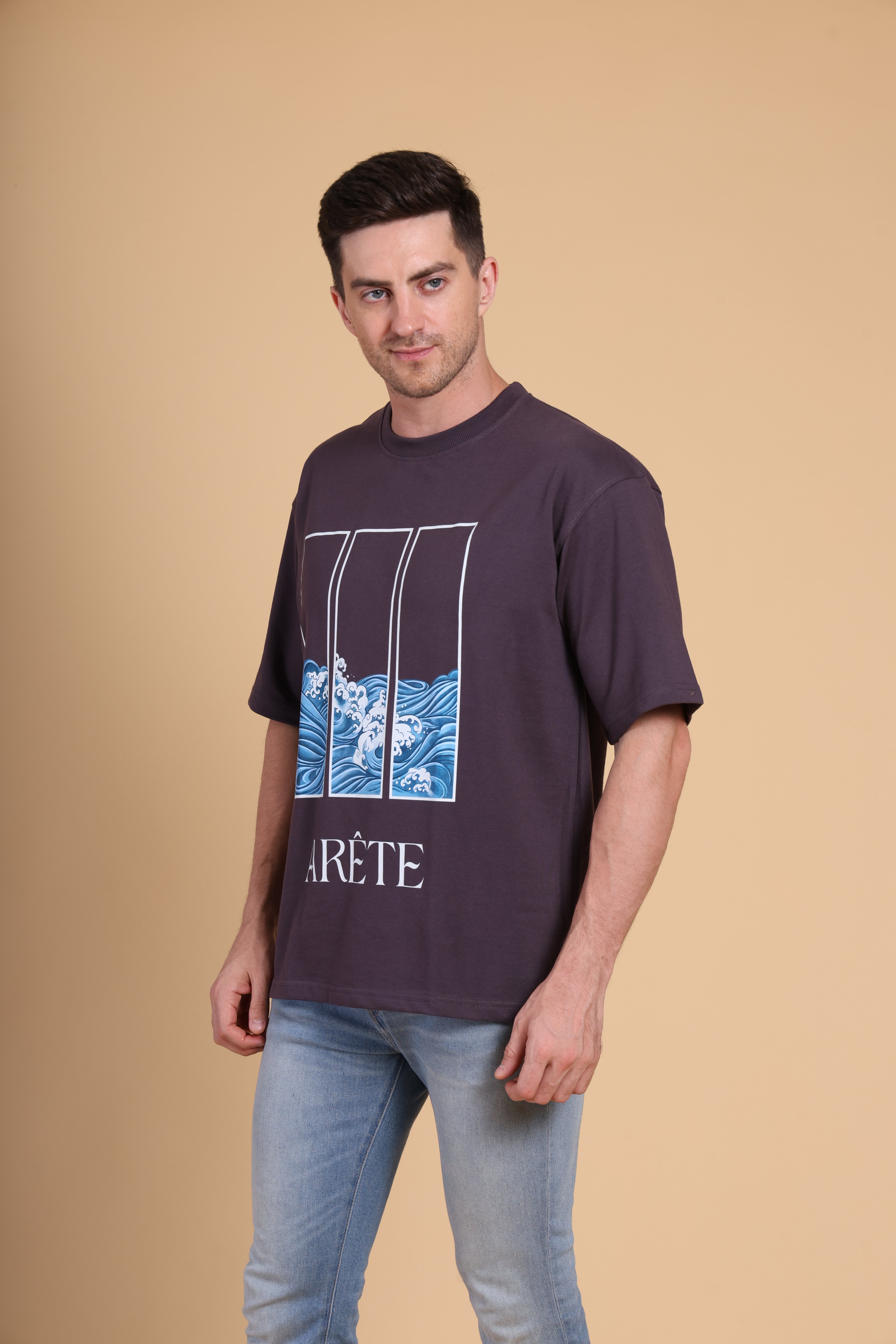 Oversized T Shirt - Arete - Dark Grey