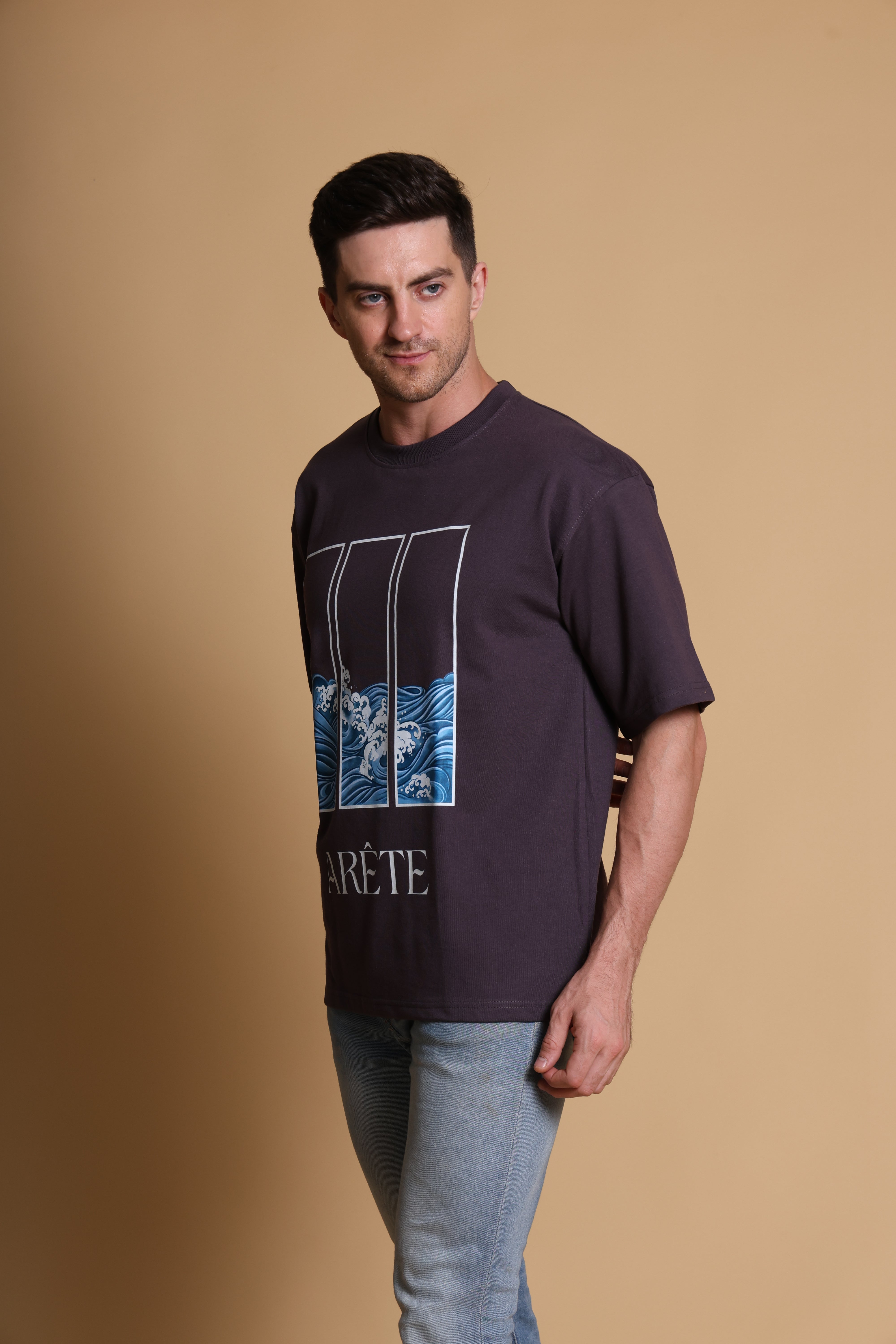 Oversized T Shirt - Arete - Dark Grey
