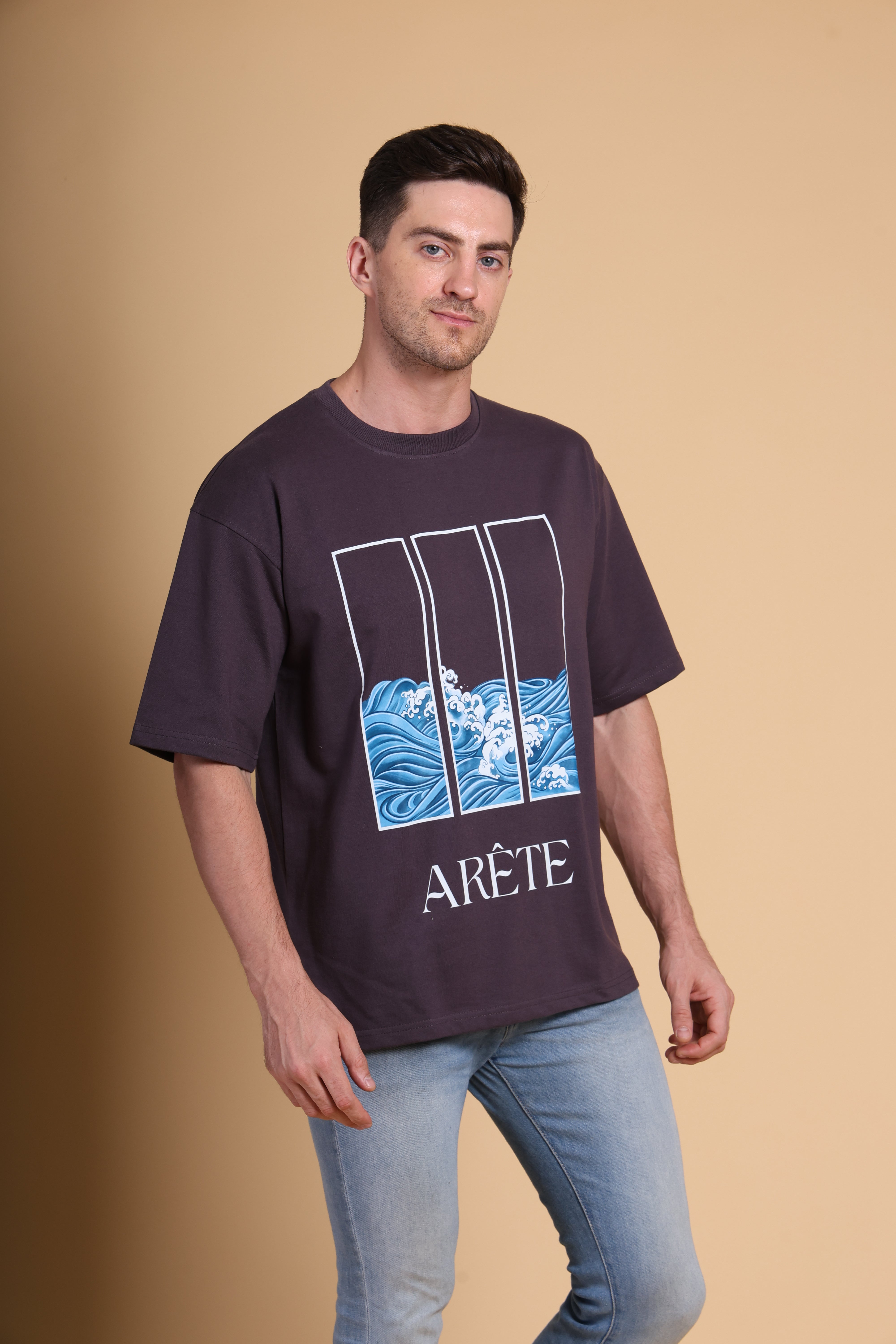 Oversized T Shirt - Arete - Dark Grey