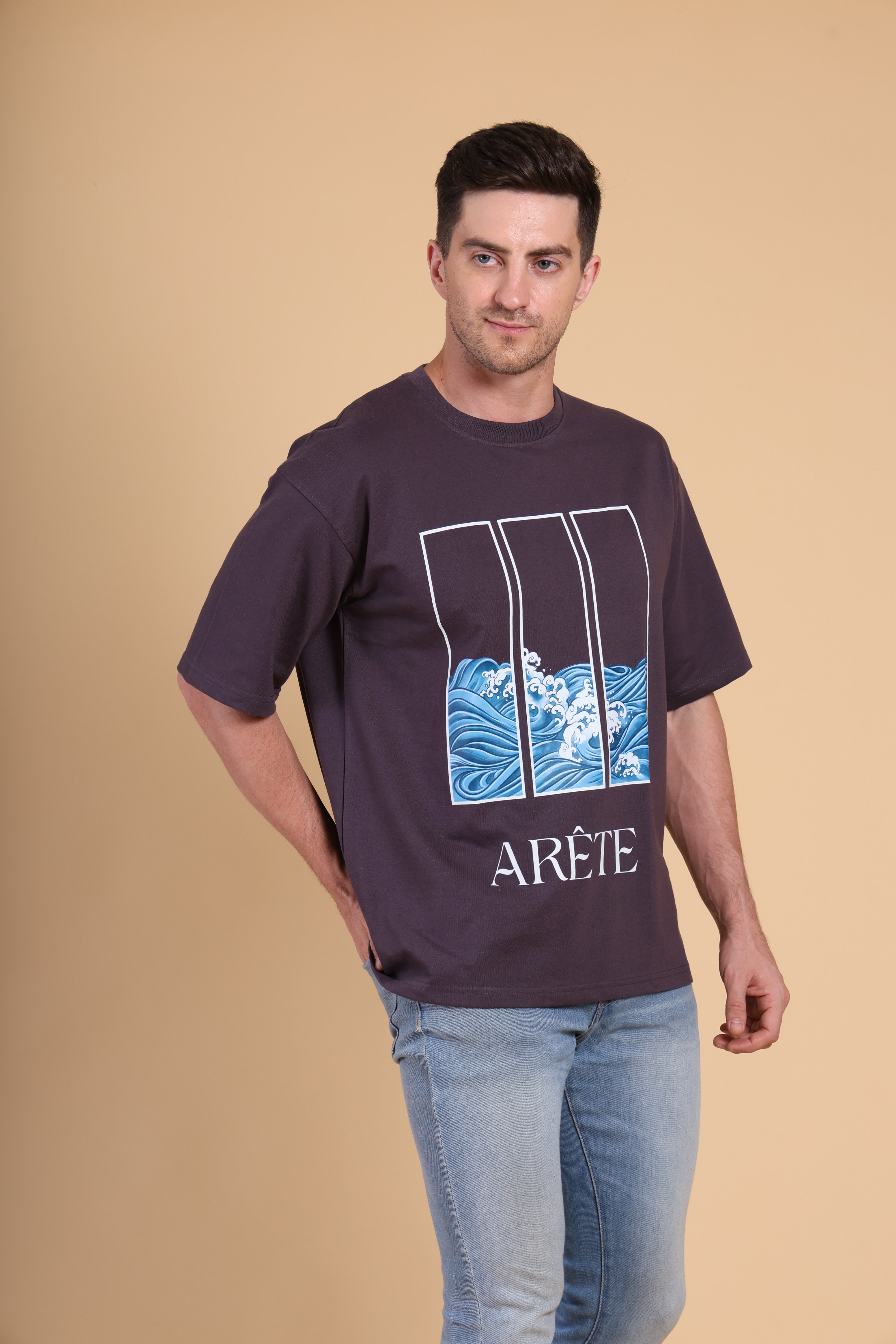 Oversized T Shirt - Arete - Dark Grey