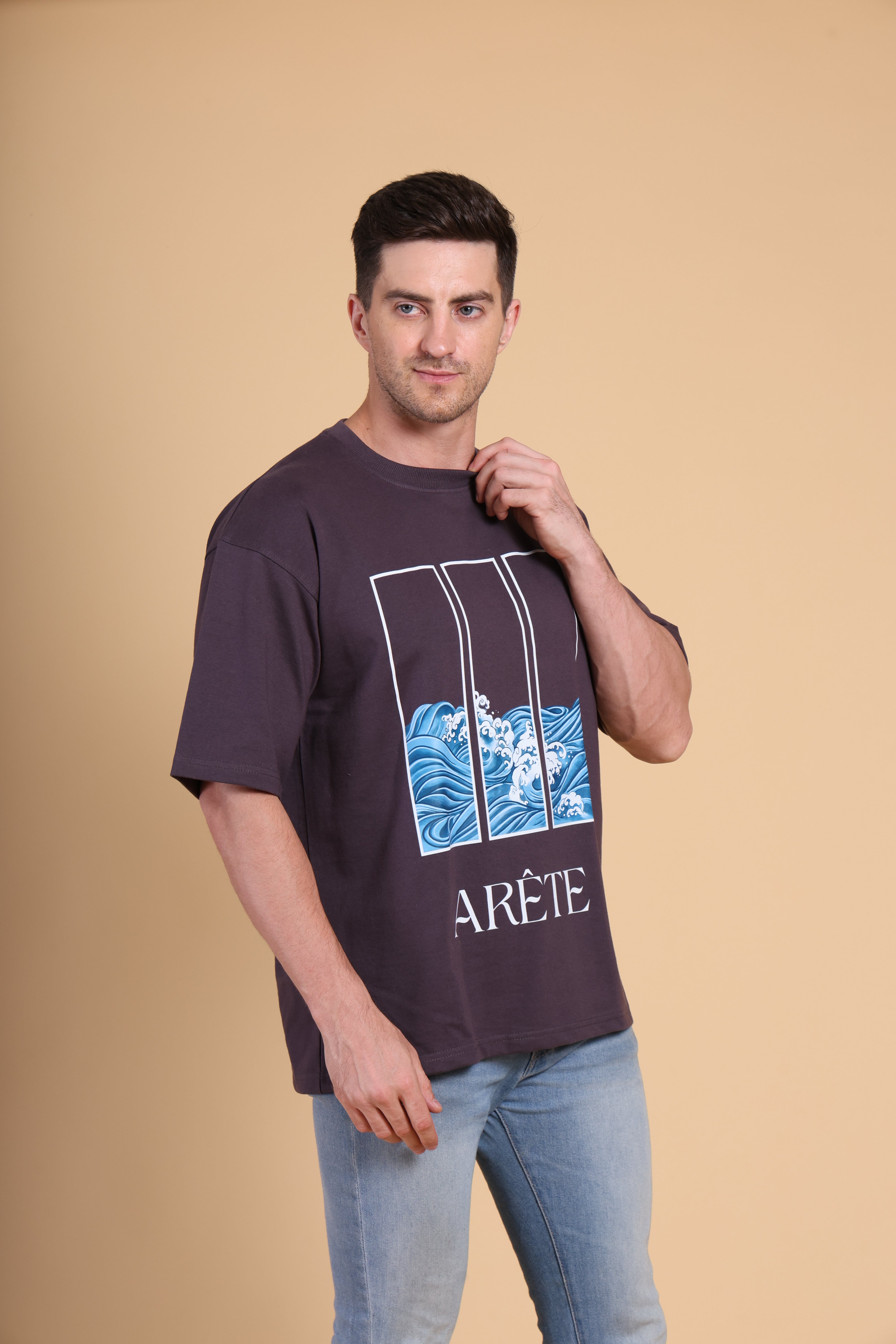 Oversized T Shirt - Arete - Dark Grey