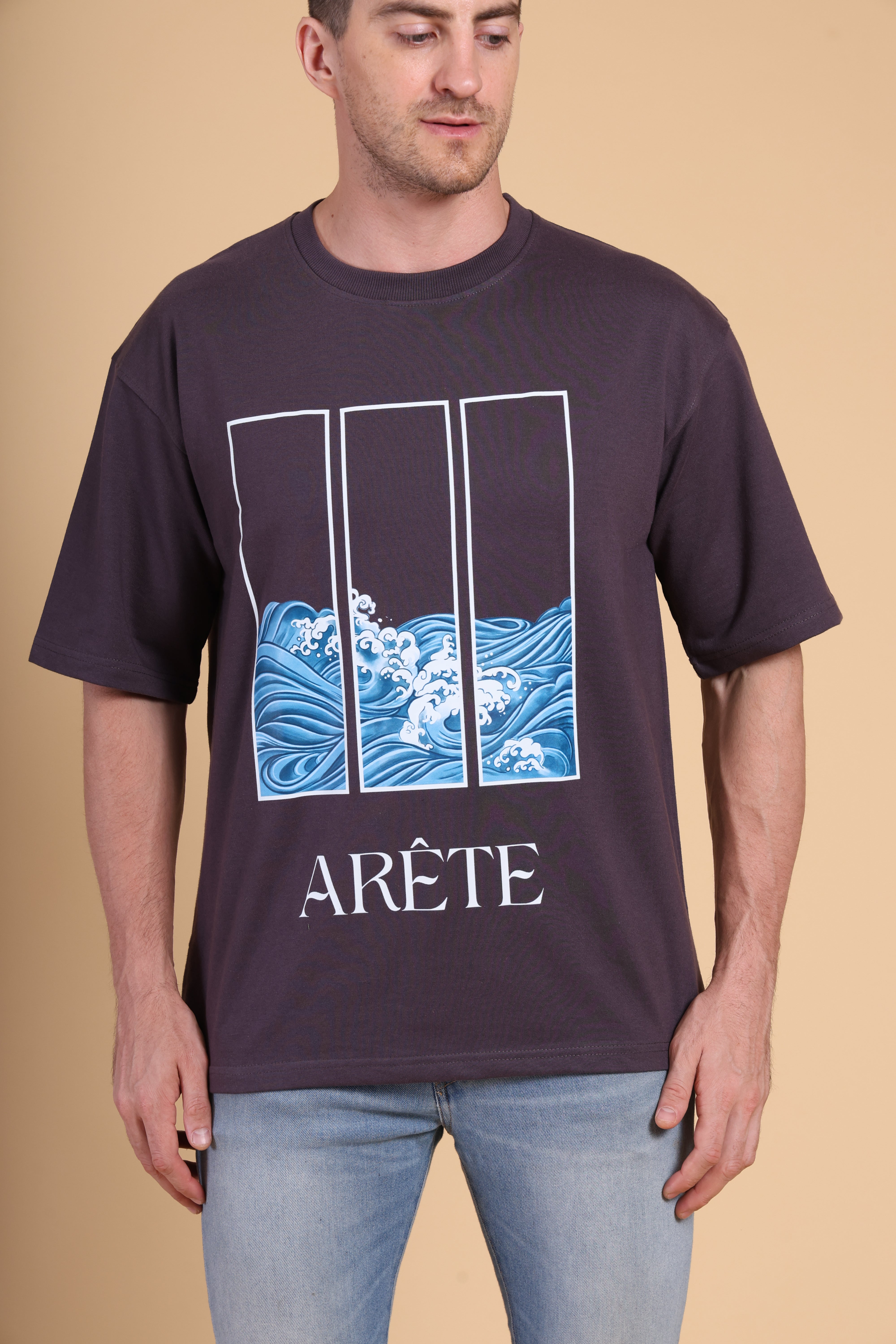 Oversized T Shirt - Arete - Dark Grey