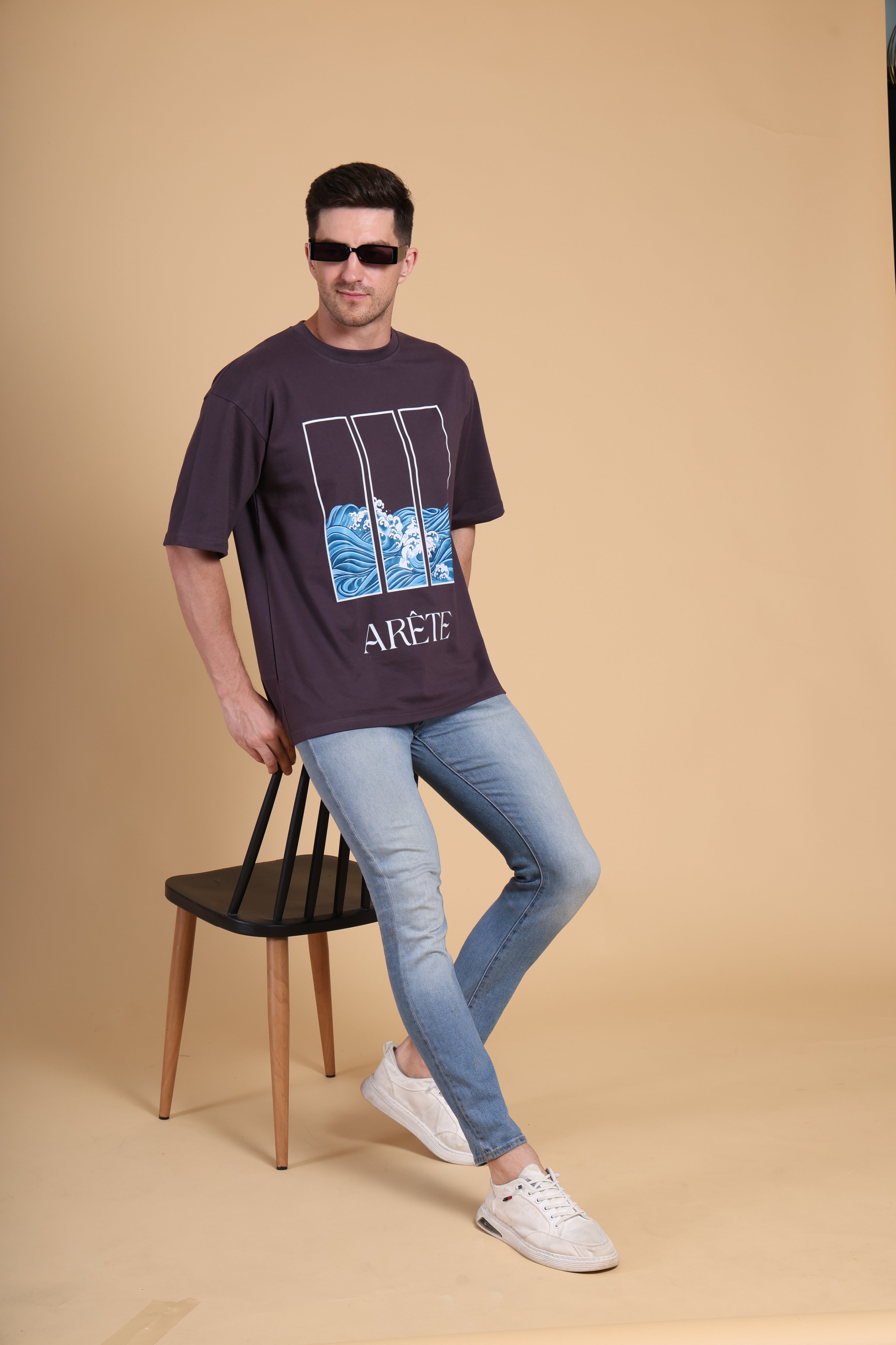 Oversized T Shirt - Arete - Dark Grey