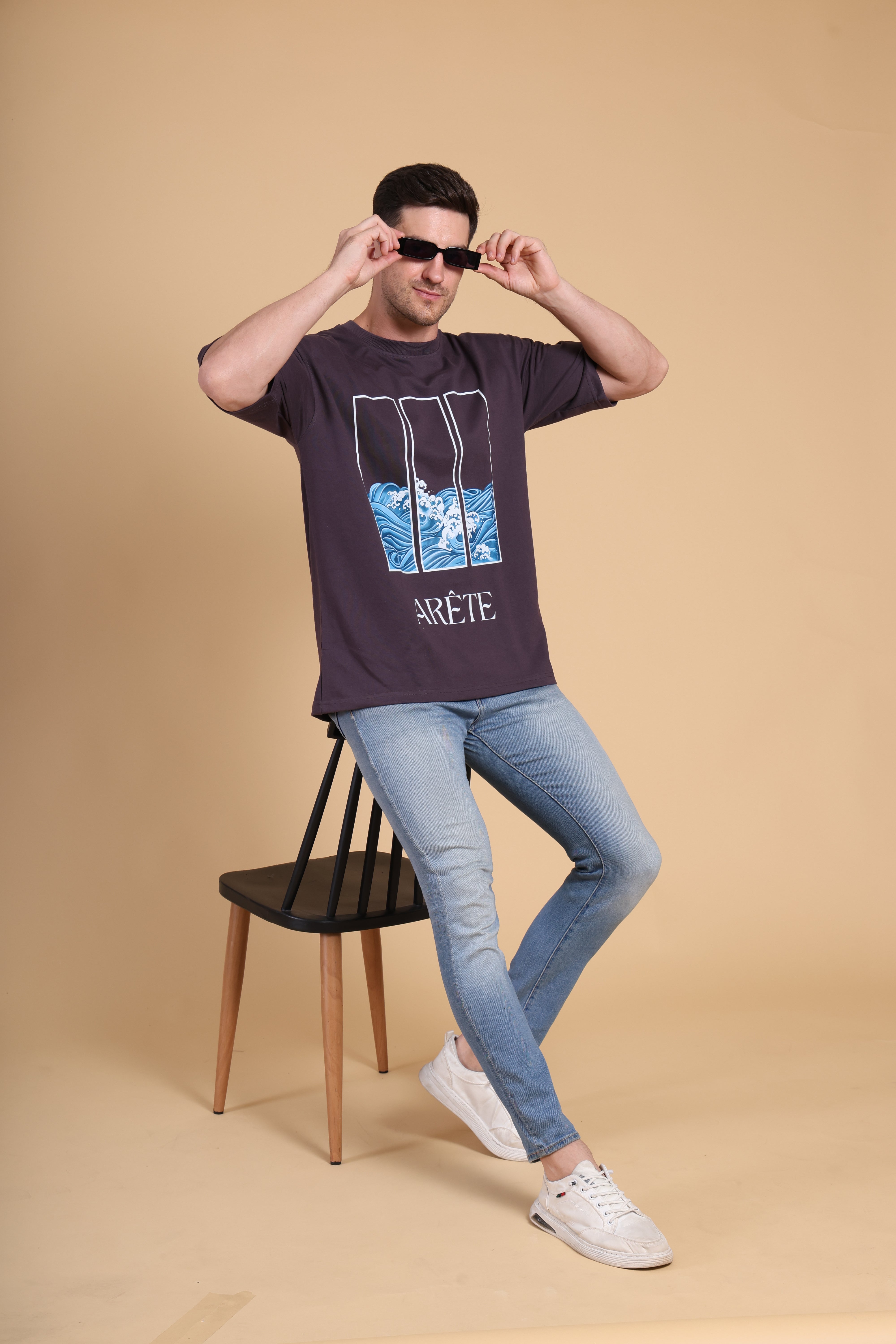 Oversized T Shirt - Arete - Dark Grey