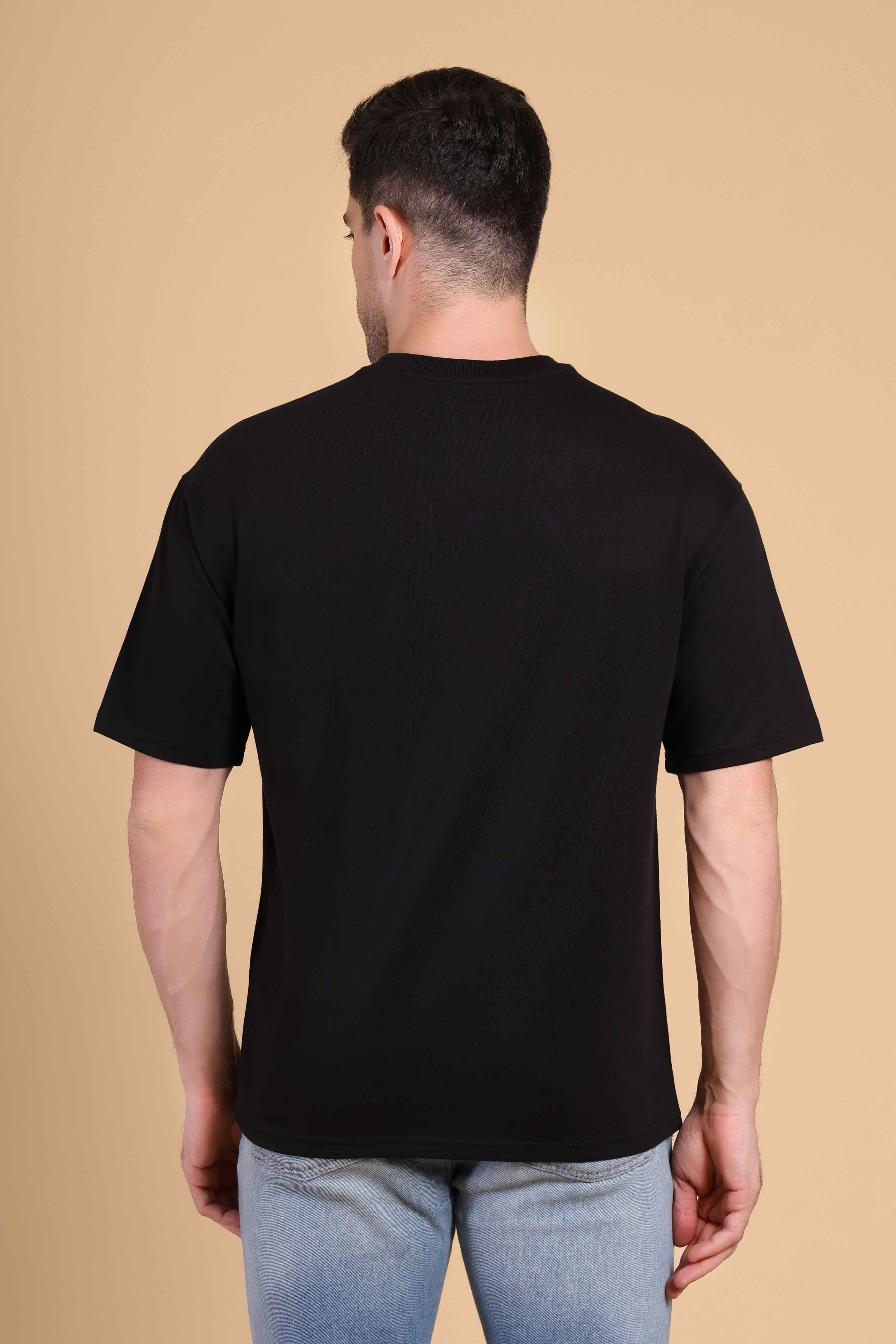 Oversized T Shirt - Retro Black