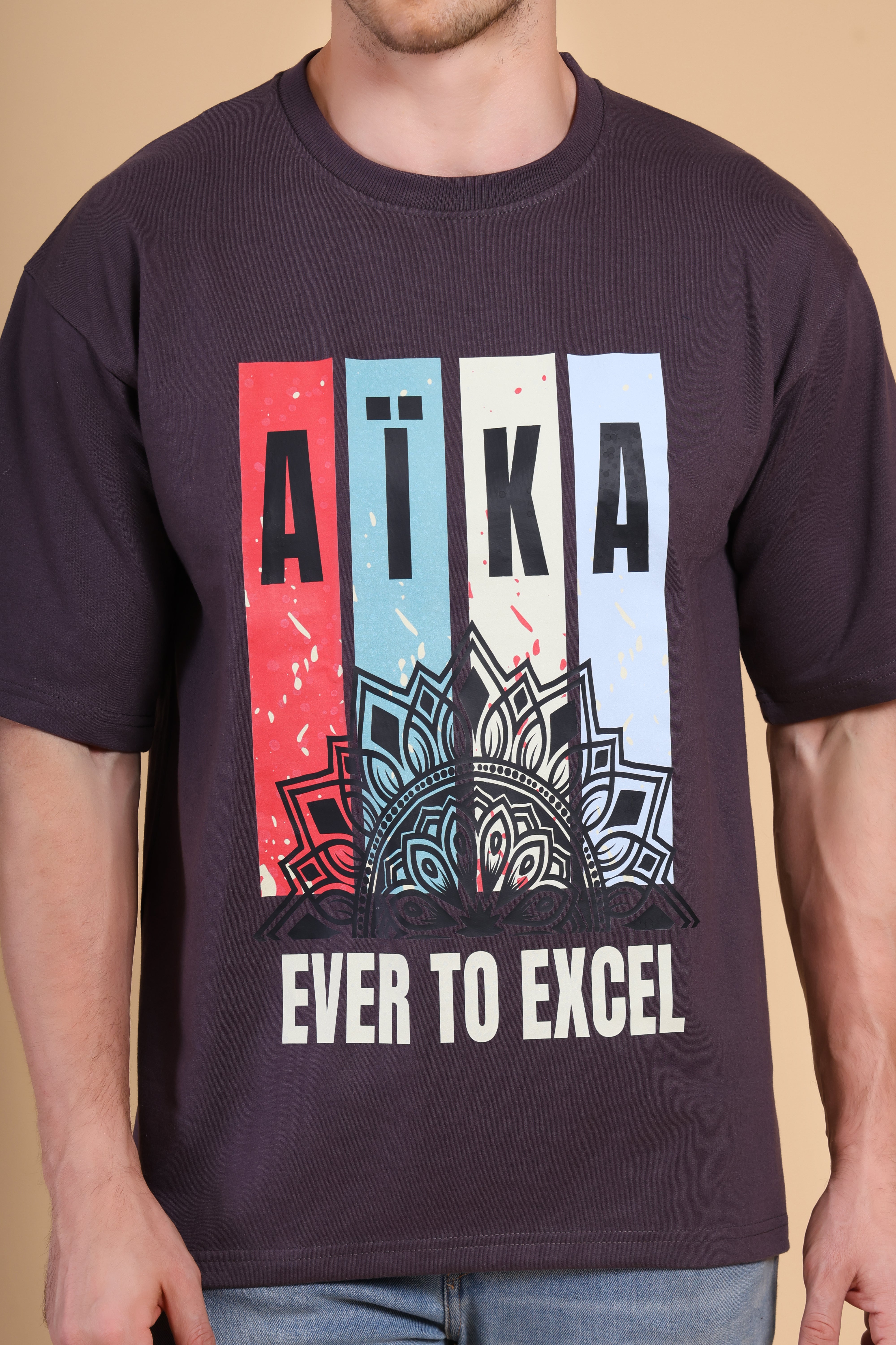 Oversized T Shirt - Aika Dark Grey