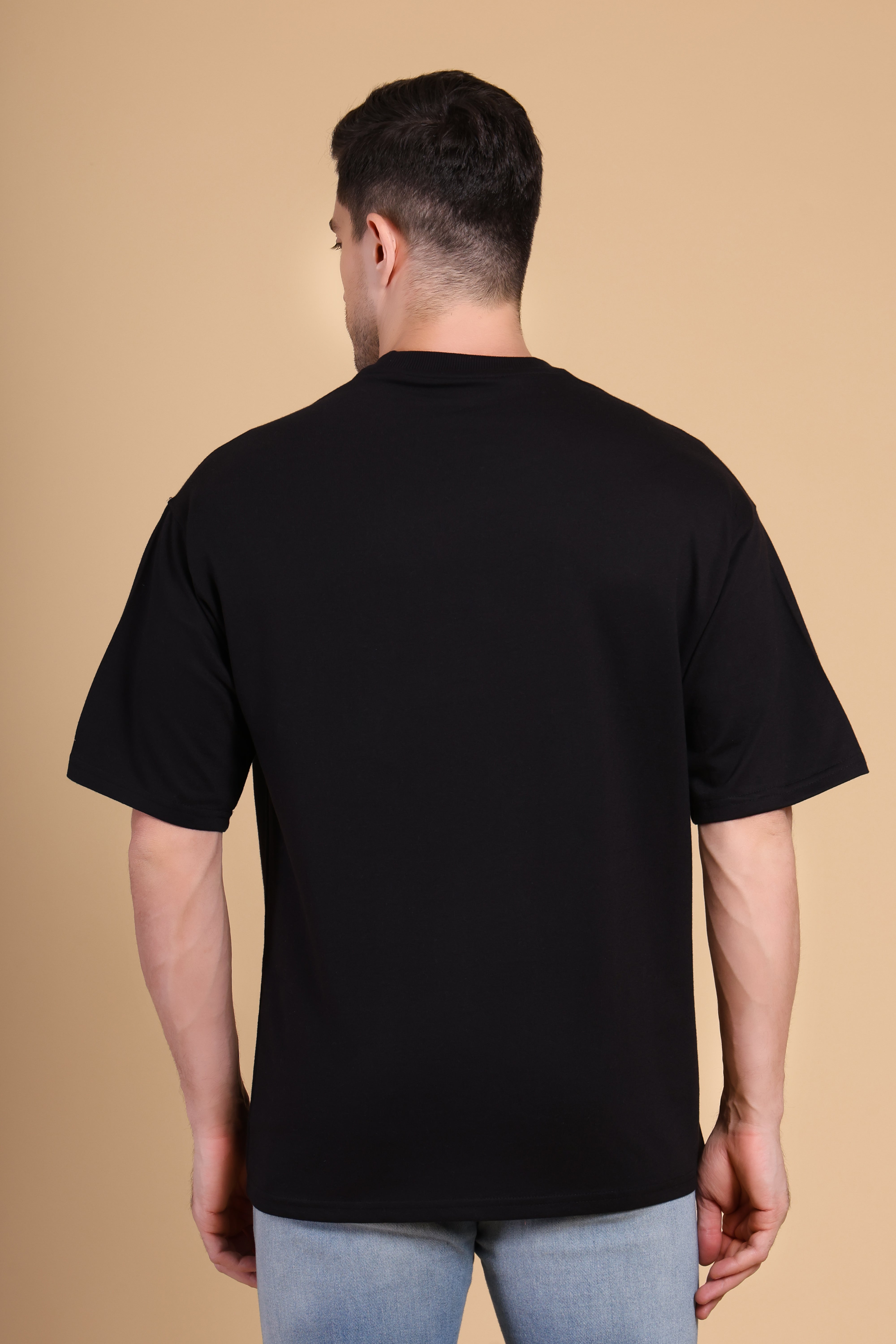 Oversized T Shirt - Moon Black